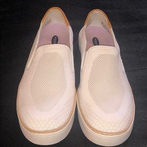 Dr. Scholl’s white slip on fashion sneaker